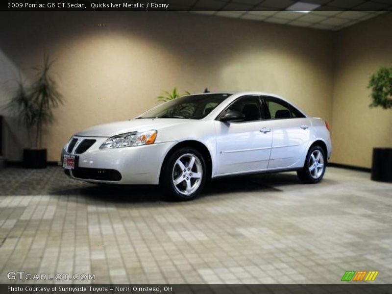 Quicksilver Metallic / Ebony 2009 Pontiac G6 GT Sedan