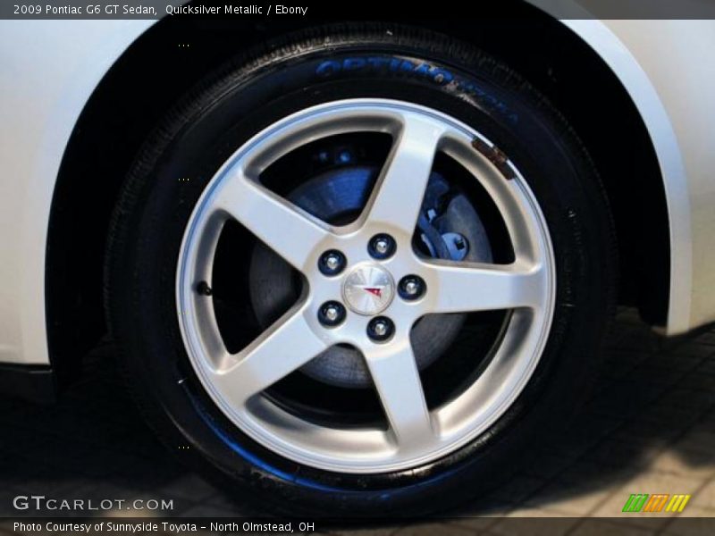 Quicksilver Metallic / Ebony 2009 Pontiac G6 GT Sedan