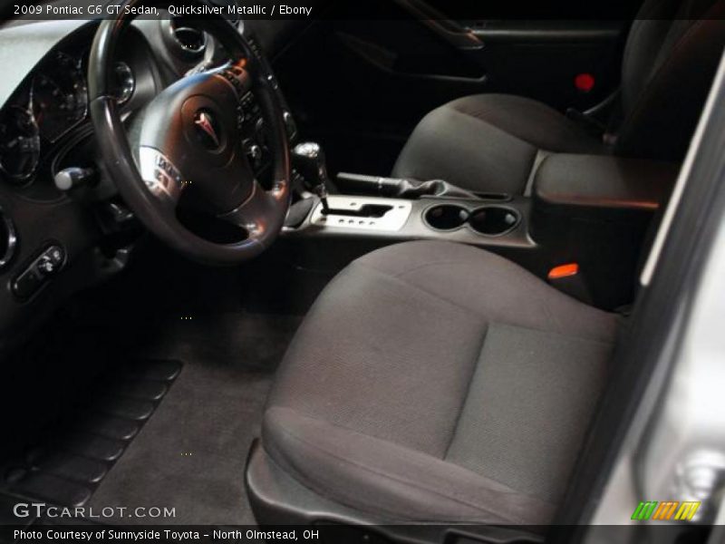 Quicksilver Metallic / Ebony 2009 Pontiac G6 GT Sedan