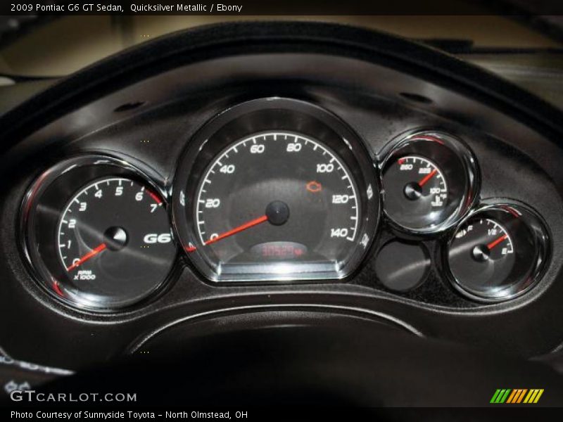 Quicksilver Metallic / Ebony 2009 Pontiac G6 GT Sedan