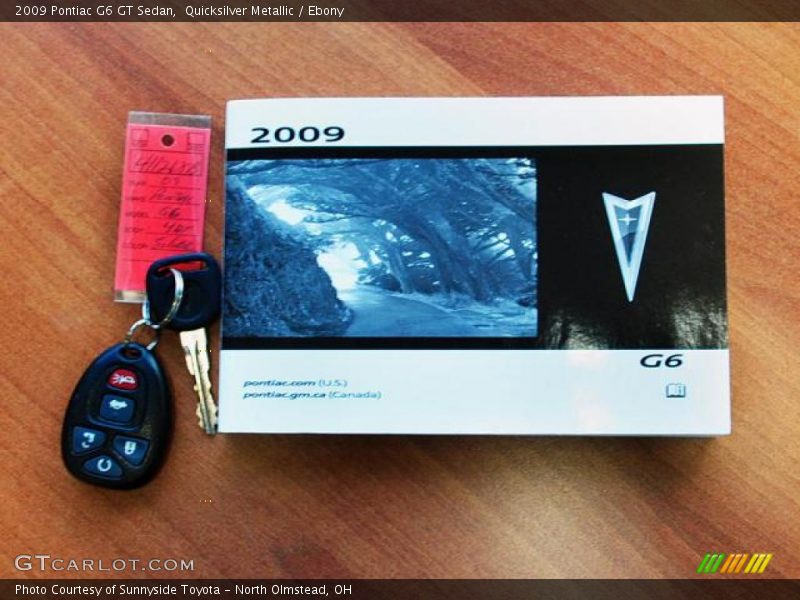 Quicksilver Metallic / Ebony 2009 Pontiac G6 GT Sedan