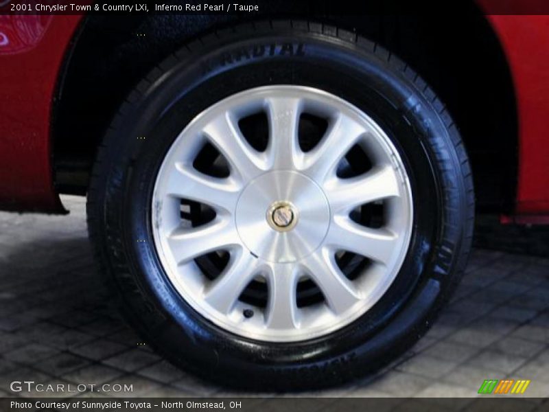 Inferno Red Pearl / Taupe 2001 Chrysler Town & Country LXi