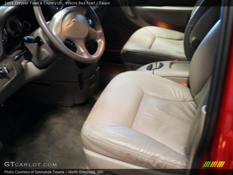 Inferno Red Pearl / Taupe 2001 Chrysler Town & Country LXi