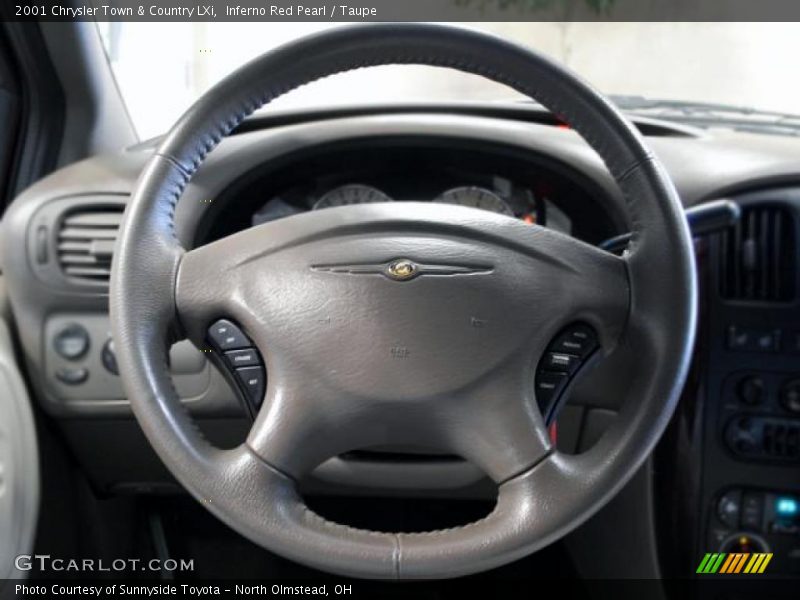 Inferno Red Pearl / Taupe 2001 Chrysler Town & Country LXi