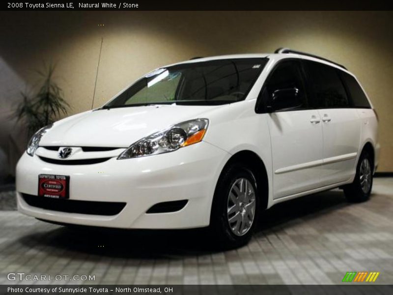 Natural White / Stone 2008 Toyota Sienna LE
