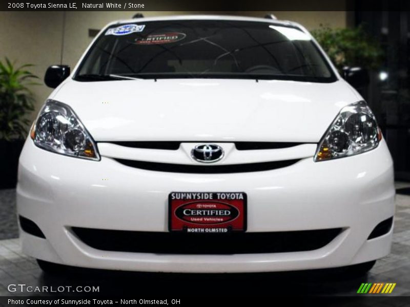 Natural White / Stone 2008 Toyota Sienna LE
