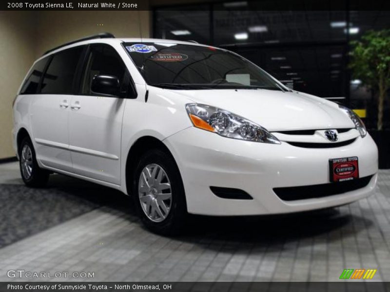 Natural White / Stone 2008 Toyota Sienna LE
