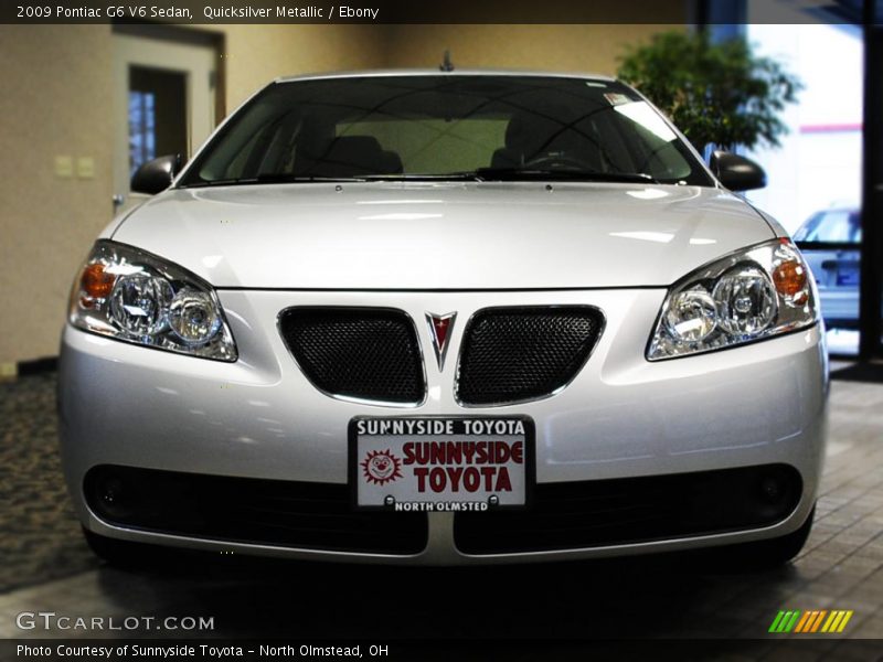 Quicksilver Metallic / Ebony 2009 Pontiac G6 V6 Sedan