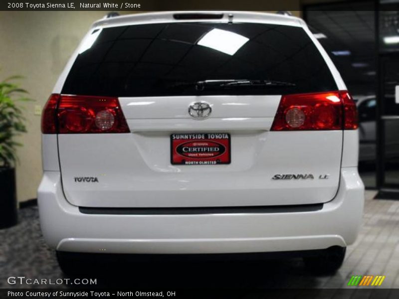 Natural White / Stone 2008 Toyota Sienna LE