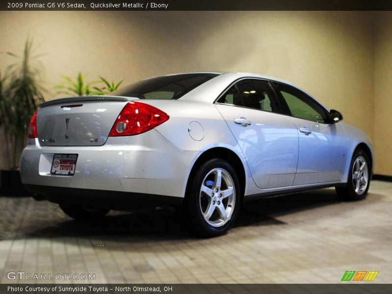 Quicksilver Metallic / Ebony 2009 Pontiac G6 V6 Sedan