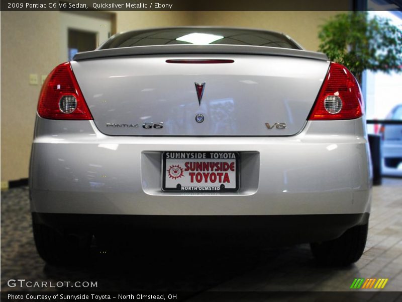 Quicksilver Metallic / Ebony 2009 Pontiac G6 V6 Sedan