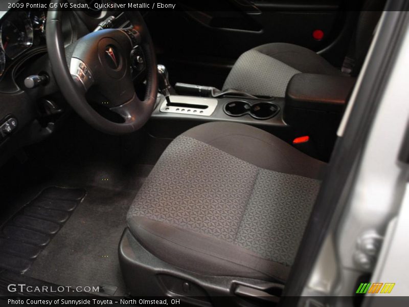 Quicksilver Metallic / Ebony 2009 Pontiac G6 V6 Sedan