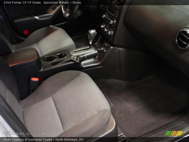 Quicksilver Metallic / Ebony 2009 Pontiac G6 V6 Sedan