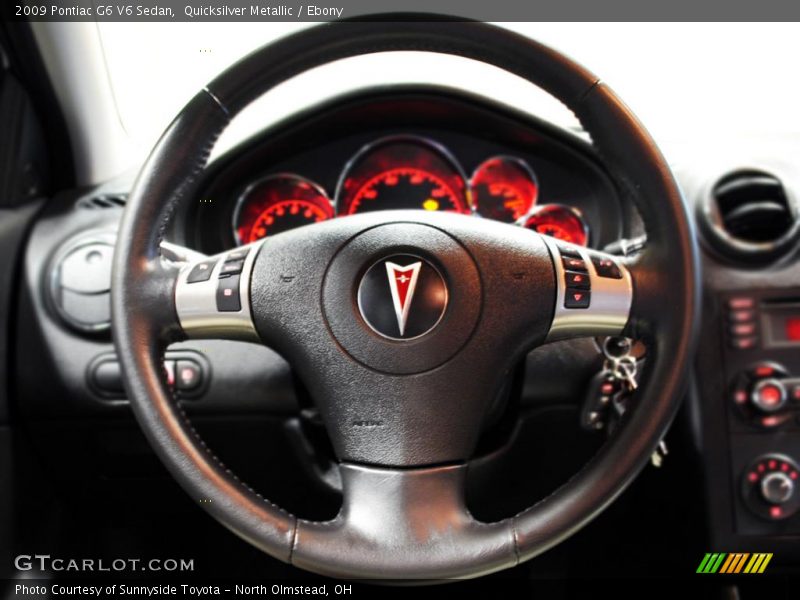 Quicksilver Metallic / Ebony 2009 Pontiac G6 V6 Sedan