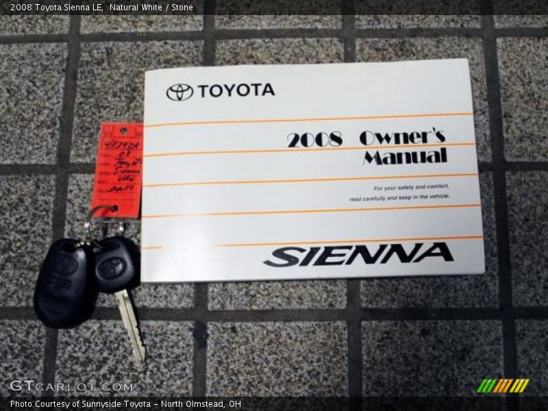 Natural White / Stone 2008 Toyota Sienna LE