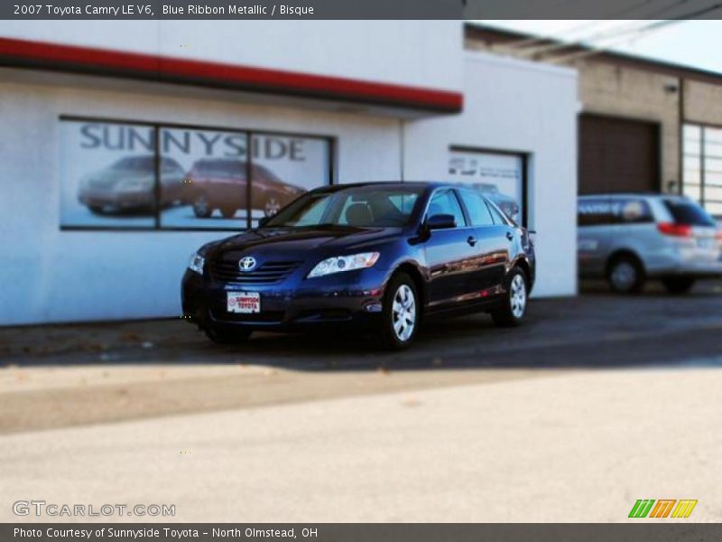 Blue Ribbon Metallic / Bisque 2007 Toyota Camry LE V6