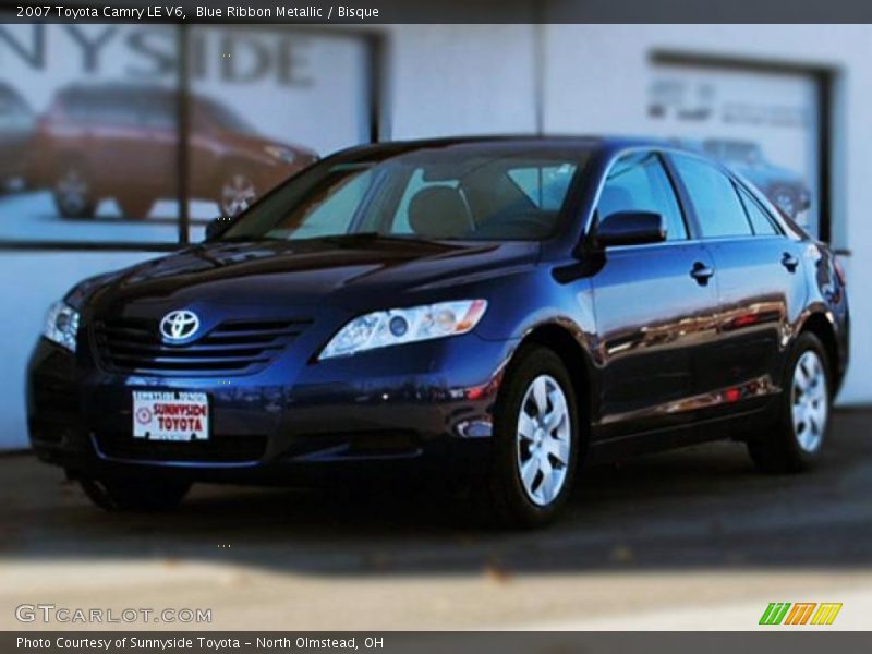 Blue Ribbon Metallic / Bisque 2007 Toyota Camry LE V6