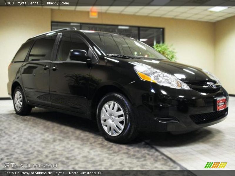 Black / Stone 2008 Toyota Sienna LE