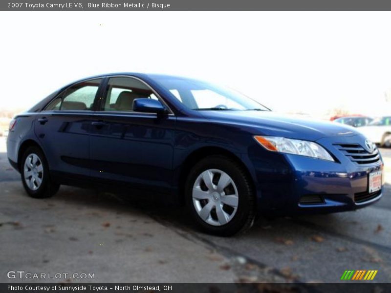 Blue Ribbon Metallic / Bisque 2007 Toyota Camry LE V6