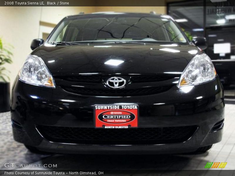Black / Stone 2008 Toyota Sienna LE