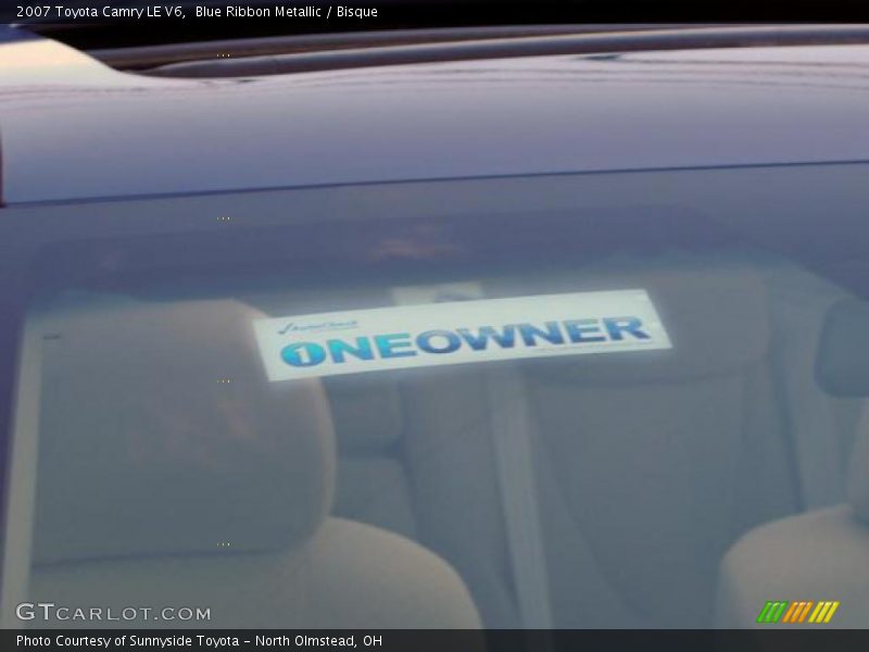 Blue Ribbon Metallic / Bisque 2007 Toyota Camry LE V6