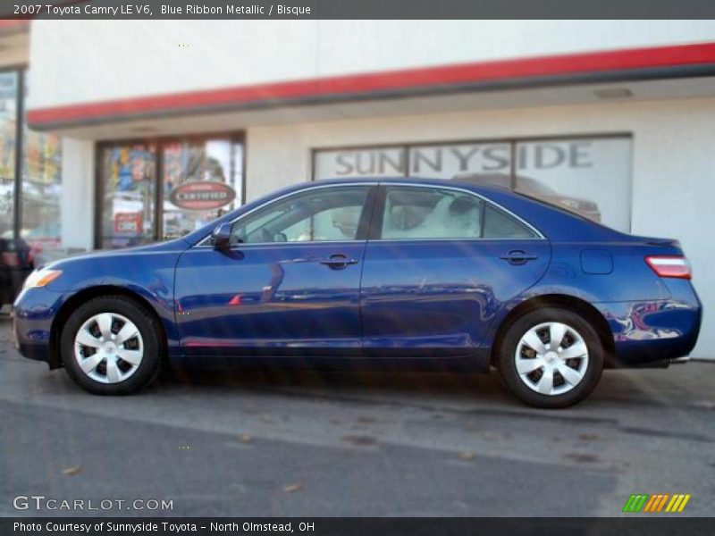 Blue Ribbon Metallic / Bisque 2007 Toyota Camry LE V6