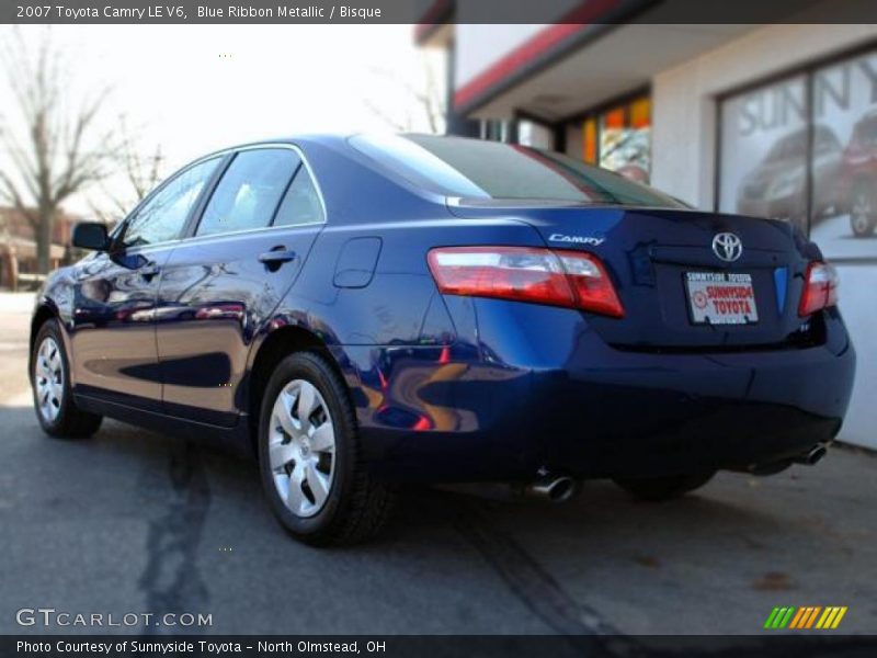 Blue Ribbon Metallic / Bisque 2007 Toyota Camry LE V6