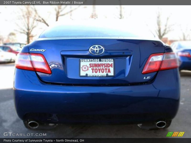 Blue Ribbon Metallic / Bisque 2007 Toyota Camry LE V6