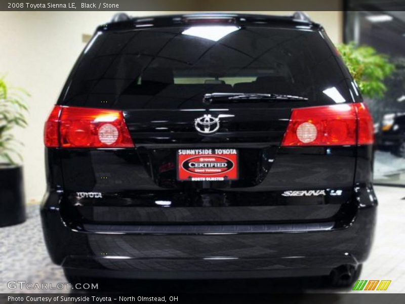 Black / Stone 2008 Toyota Sienna LE
