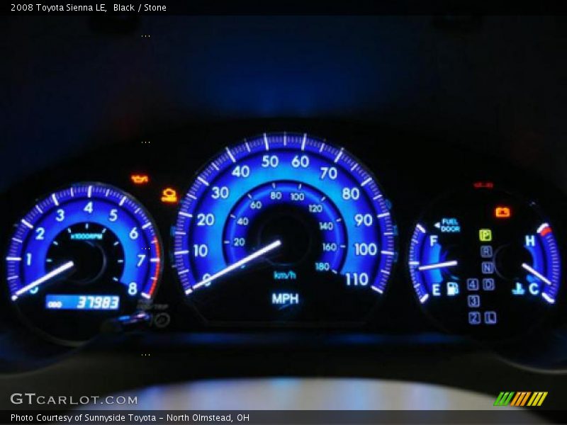 Black / Stone 2008 Toyota Sienna LE