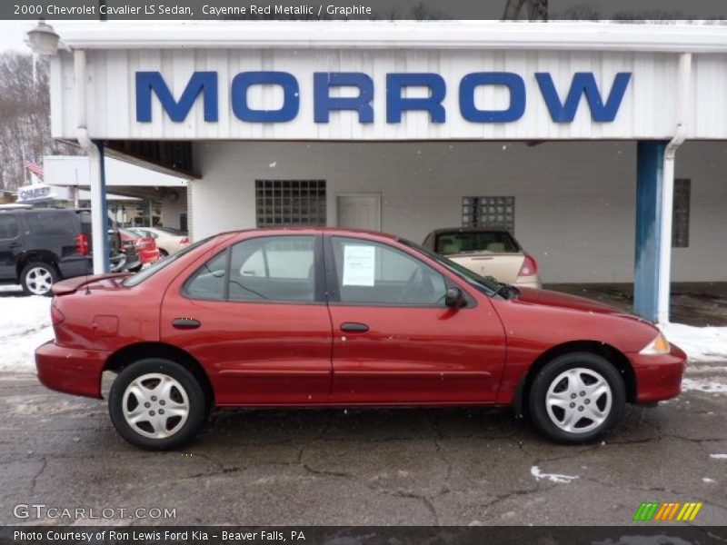 Cayenne Red Metallic / Graphite 2000 Chevrolet Cavalier LS Sedan
