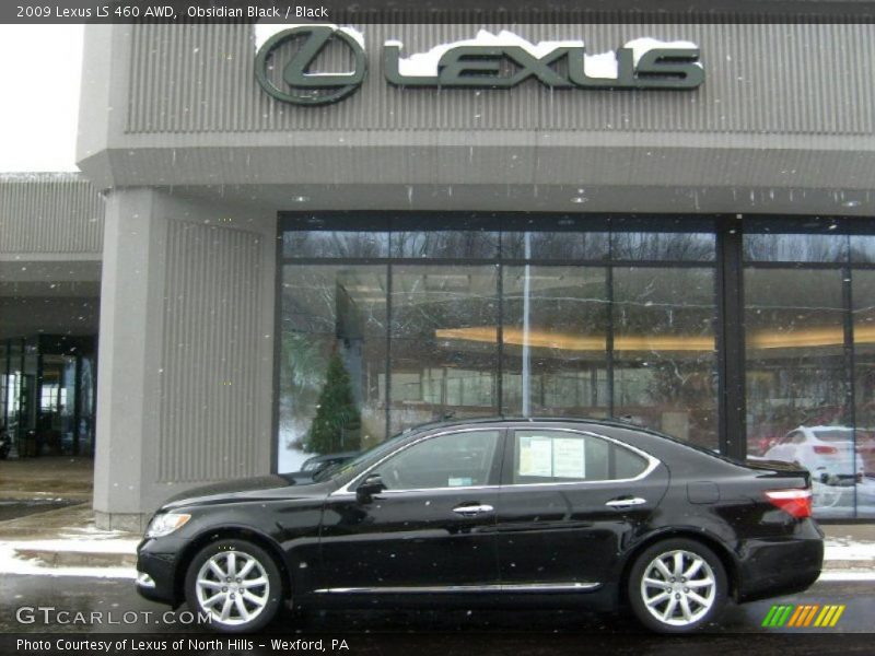 Obsidian Black / Black 2009 Lexus LS 460 AWD