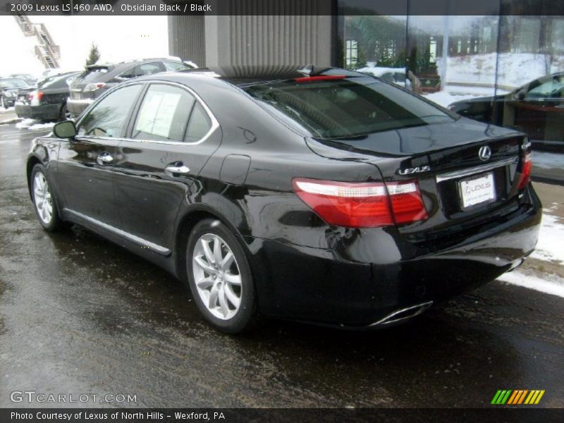 Obsidian Black / Black 2009 Lexus LS 460 AWD