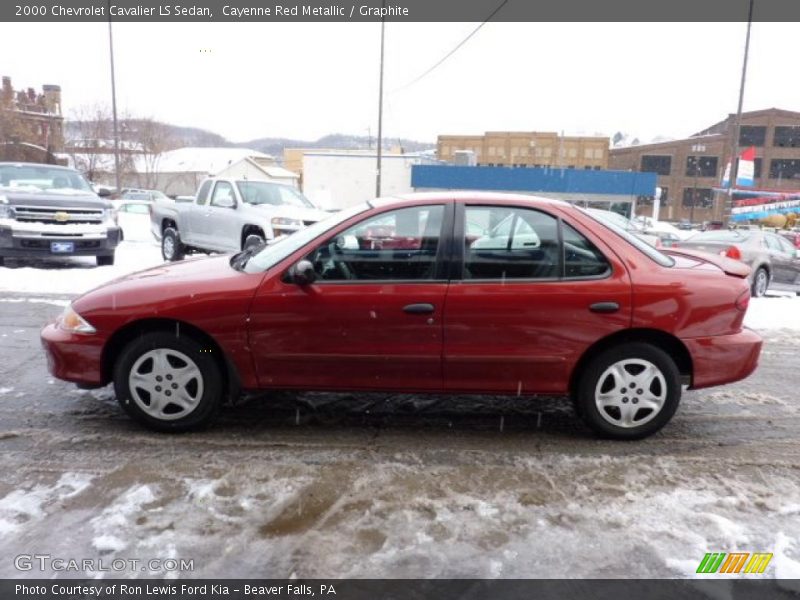  2000 Cavalier LS Sedan Cayenne Red Metallic