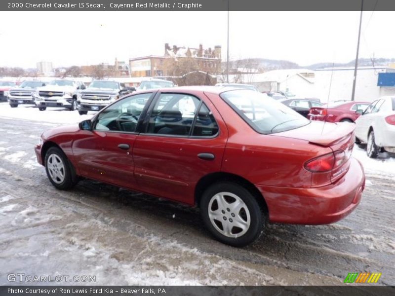 Cayenne Red Metallic / Graphite 2000 Chevrolet Cavalier LS Sedan