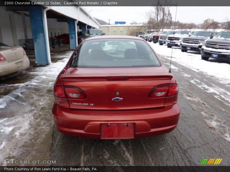 Cayenne Red Metallic / Graphite 2000 Chevrolet Cavalier LS Sedan
