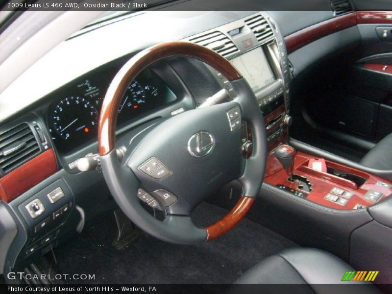 Black Interior - 2009 LS 460 AWD 