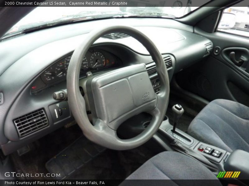 Graphite Interior - 2000 Cavalier LS Sedan 