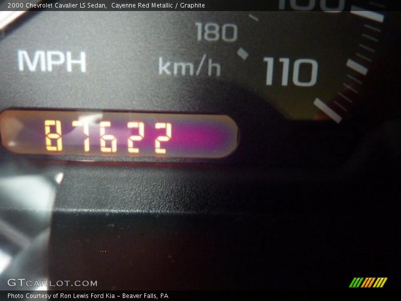 Cayenne Red Metallic / Graphite 2000 Chevrolet Cavalier LS Sedan