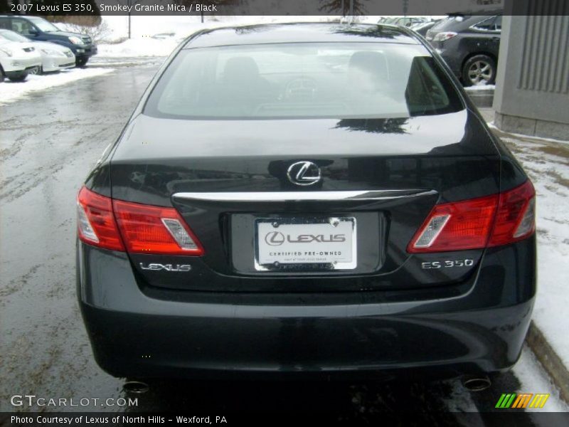 Smokey Granite Mica / Black 2007 Lexus ES 350