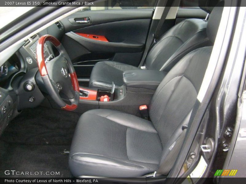 Smokey Granite Mica / Black 2007 Lexus ES 350