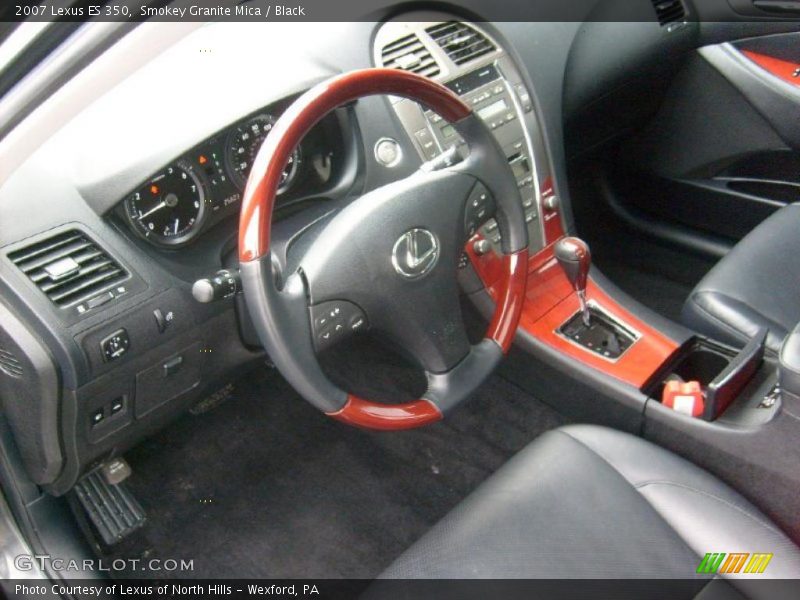 Smokey Granite Mica / Black 2007 Lexus ES 350