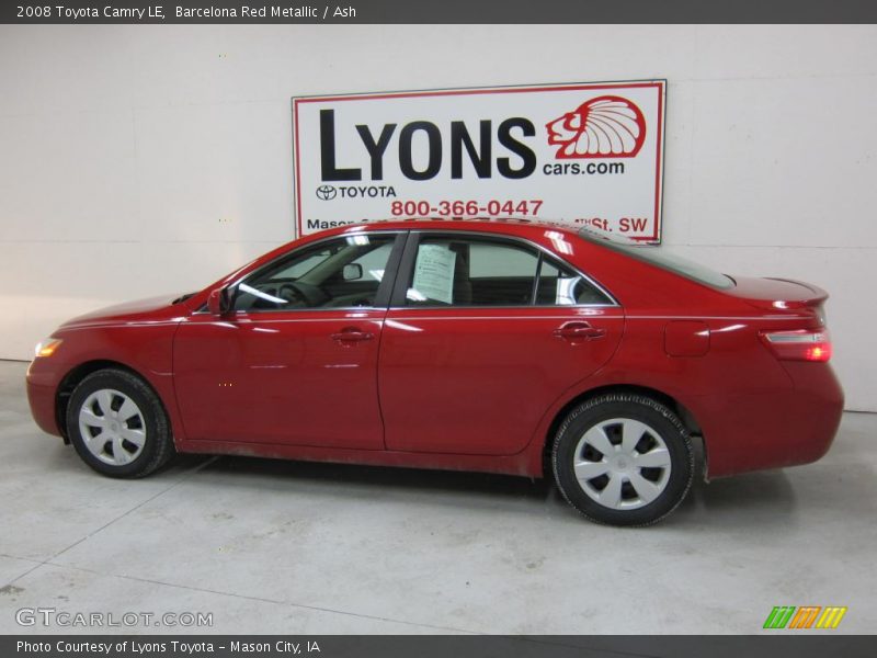 Barcelona Red Metallic / Ash 2008 Toyota Camry LE