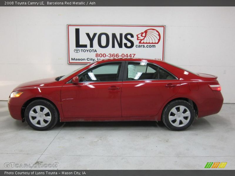 Barcelona Red Metallic / Ash 2008 Toyota Camry LE