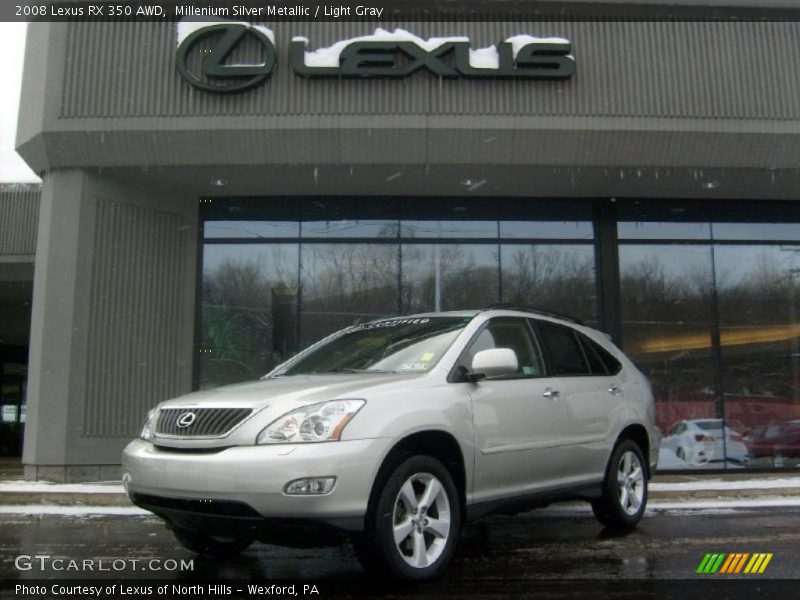 Millenium Silver Metallic / Light Gray 2008 Lexus RX 350 AWD