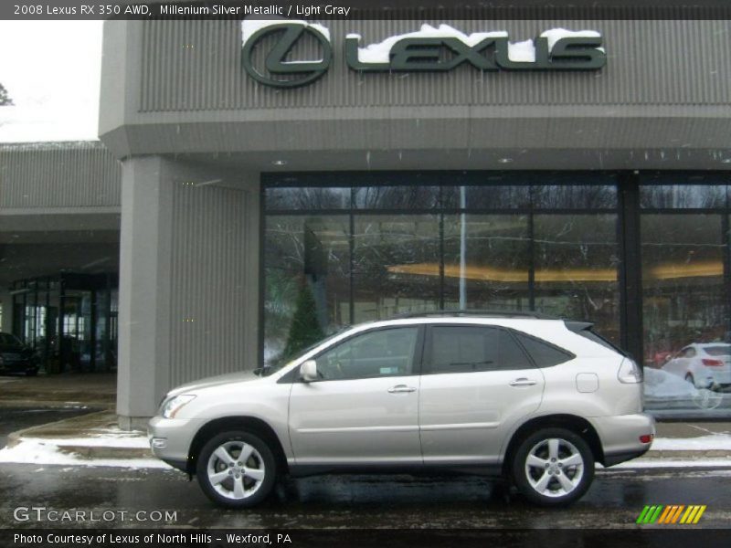 Millenium Silver Metallic / Light Gray 2008 Lexus RX 350 AWD