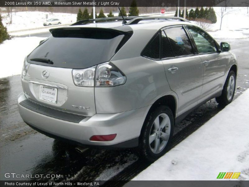 Millenium Silver Metallic / Light Gray 2008 Lexus RX 350 AWD
