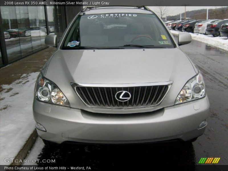 Millenium Silver Metallic / Light Gray 2008 Lexus RX 350 AWD