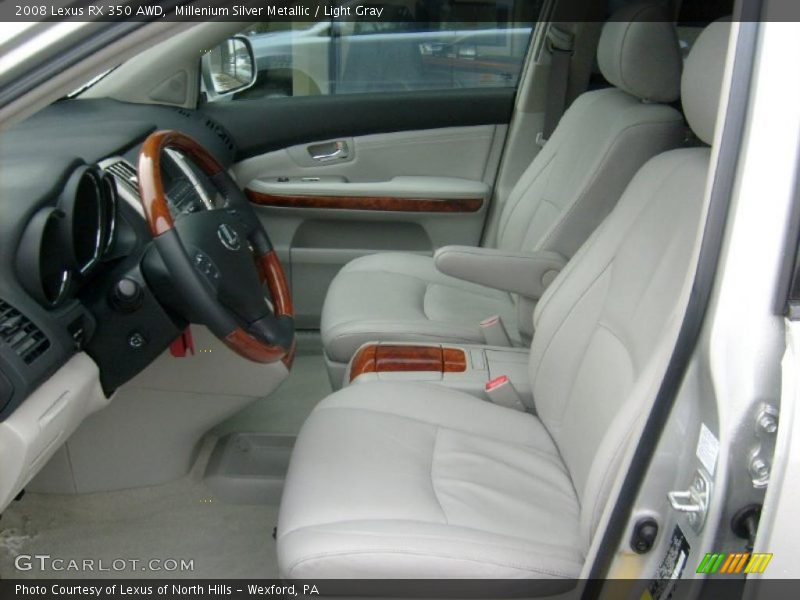 Millenium Silver Metallic / Light Gray 2008 Lexus RX 350 AWD
