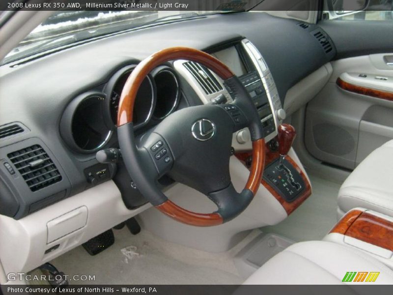 Millenium Silver Metallic / Light Gray 2008 Lexus RX 350 AWD